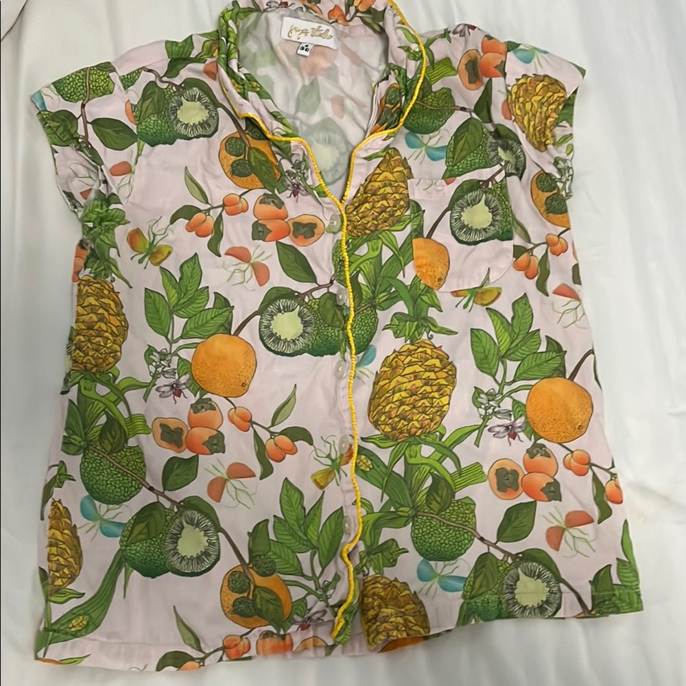 Tropical Fruit and Insect Pajamas